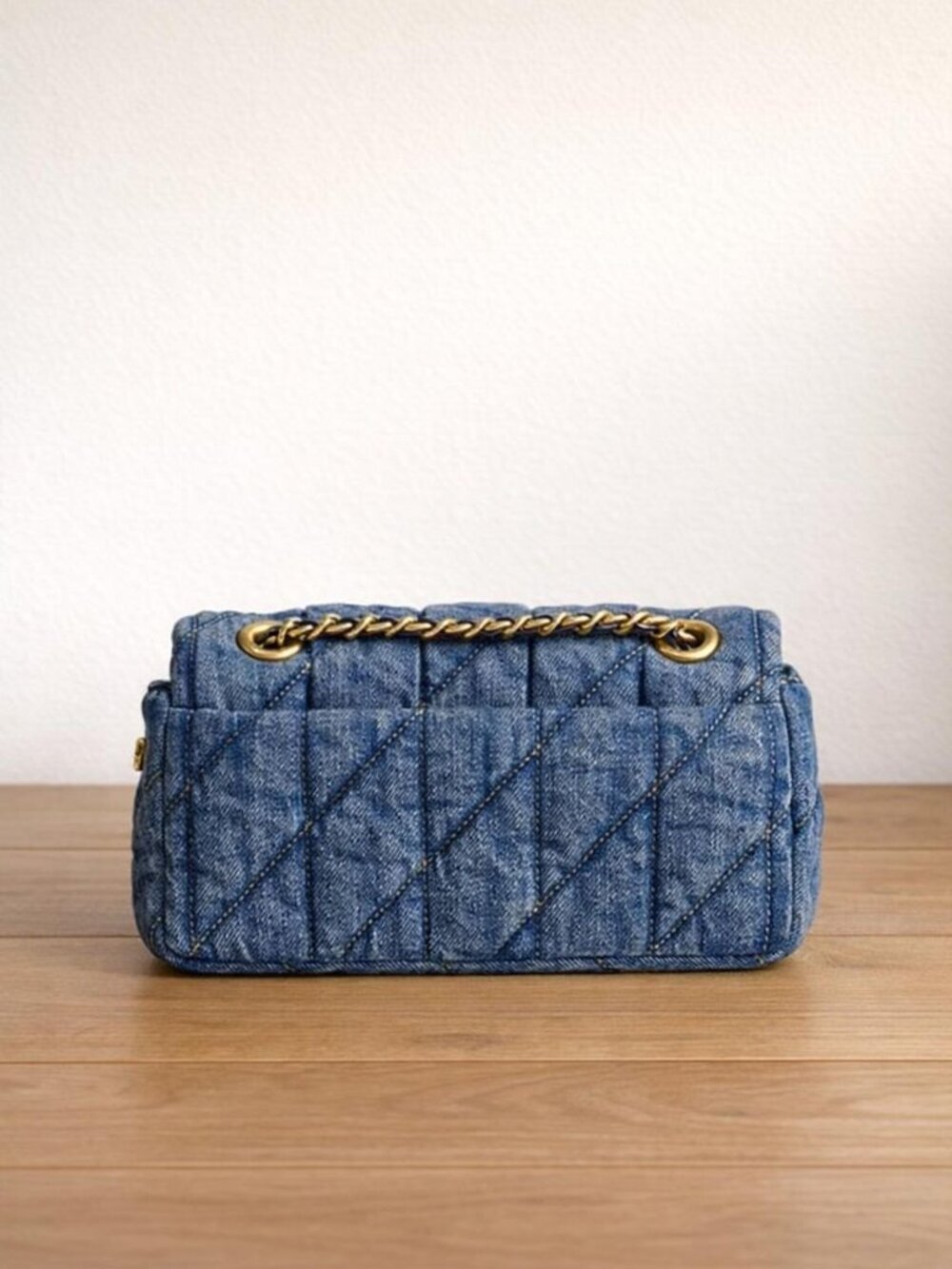 Coach Women’s Quilted Tabby Small Denim Shoulder Bag 20 - Picture 3 of 8
